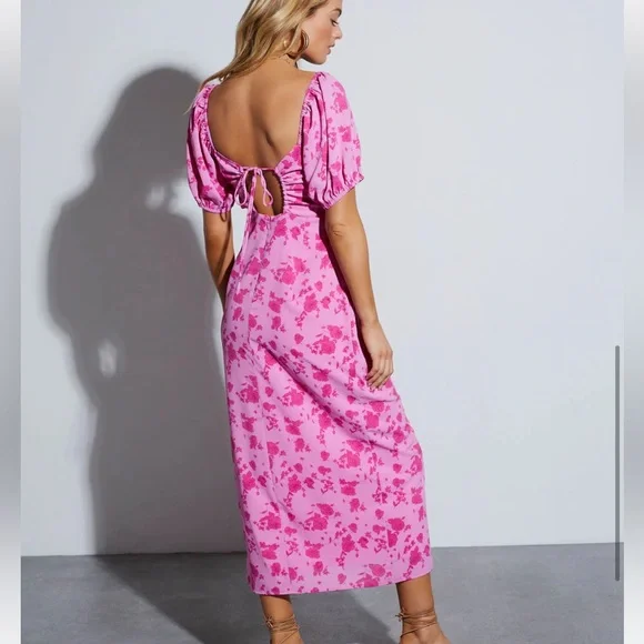 Roseanne Sweetheart Floral Midi Dress - Picture 3 of 3